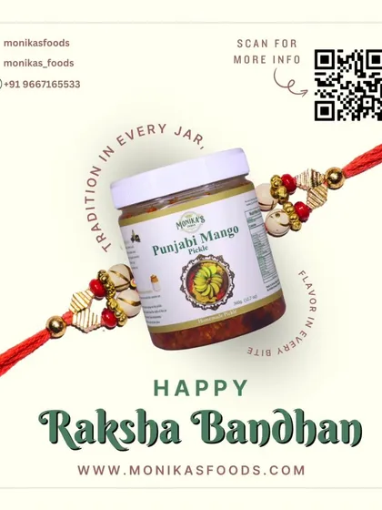 Wishing everyone a very Happy Raksha Bandhan. May the bond of love be as strong and flavourful as my pickles. A jar of homemade achaar makes for a wonderful, traditional gift.