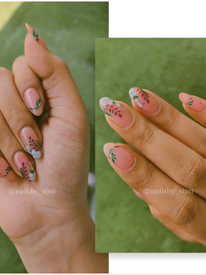 A simple and pretty floral design with delicate, hand-painted lavender sprigs.