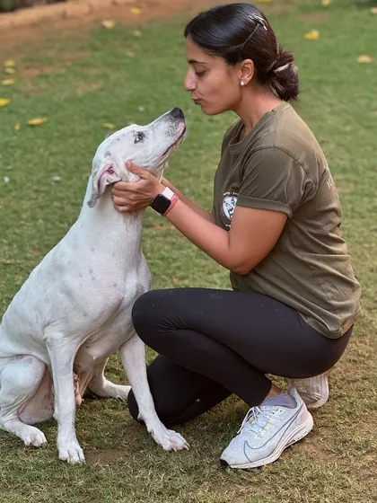 A cuddle session with Cherie keeps all the worries at bay.