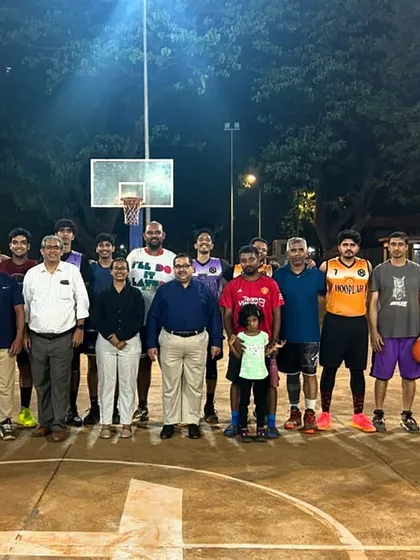 The leadership team that makes it all happen, inaugurating the Men's Match at the start of the tournament.