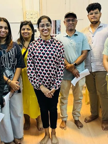 A group photo from one of our Hindustani Vocal Workshops. We bring together aspiring singers to dive deep into the science of voice for a few immersive hours.