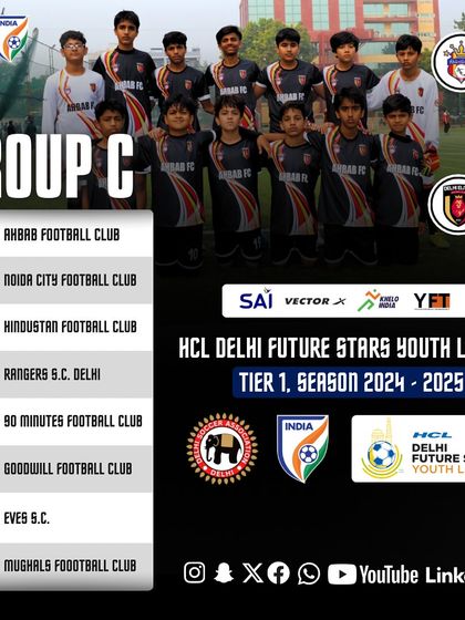 The battle begins. Our group fixtures for the U-13 HCL Delhi Future Stars Youth League.