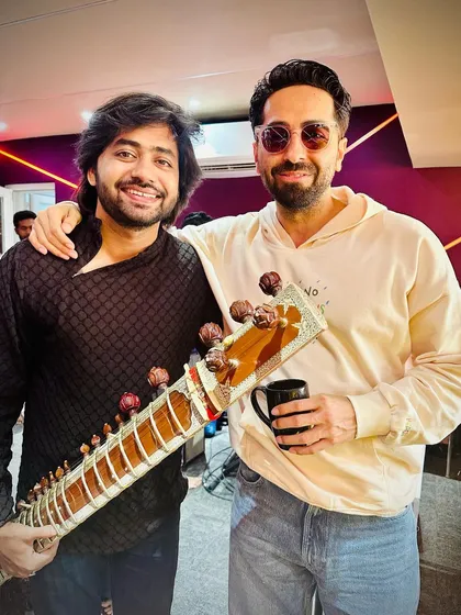 After a jamming session with the multi-talented Ayushmann Khurrana. I frequently collaborate with leading artists in the film and music industry, bringing my unique sitar sound to their projects and live shows.