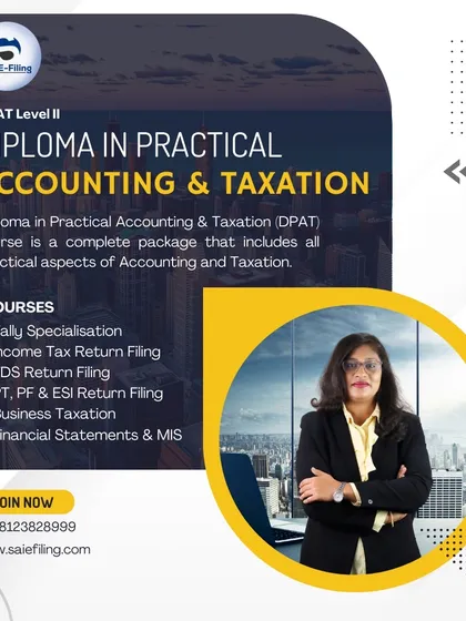 This is your complete package for mastering advanced accounting and taxation. Our DPAT Level II course covers Tally specialisation, return filing for Income Tax, TDS, PF, and ESI, plus business taxation and MIS reporting.