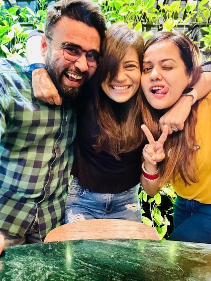 Fun and goofy moments with friends after a race. It's not just about the run, it's about the masti we have together.