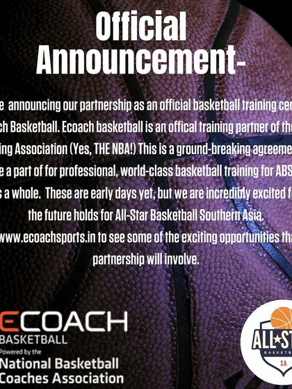 We are proud to be an official basketball training center for Ecoach Basketball, a training partner of the NBA Coaching Association. This partnership brings world-class, professional training methods to our players here in India.