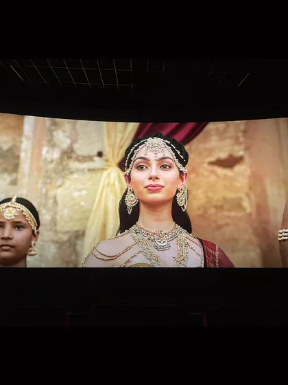 A direct on-screen shot from 'Ponniyin Selvan 2'. The direction I received was to convey a sense of regal duty and presence, even in silence.