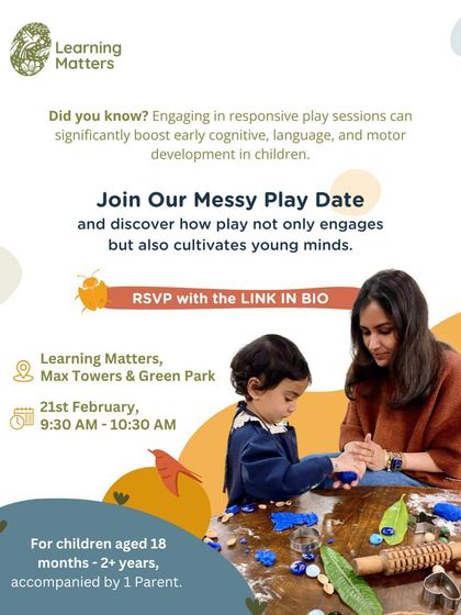 Join our Messy Play Date to explore our Parent-Toddler program. Discover how play not only engages but also cultivates young minds through open-ended sensory experiences.