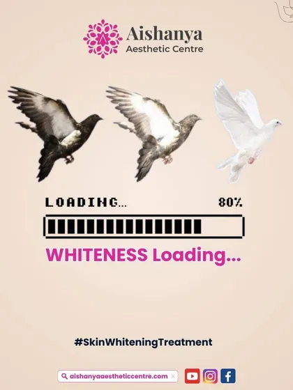 This graphic is a fun way to show the skin whitening process. My treatments are designed to safely and gradually lighten the skin, helping you achieve a brighter, more even complexion.