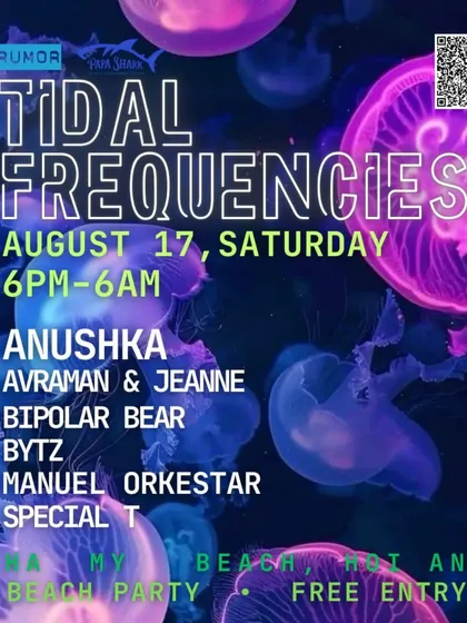 'Tidal Frequencies' in Hoi An, Vietnam. A 12-hour beach party from sunset to sunrise. The international scene has such an amazing energy.
