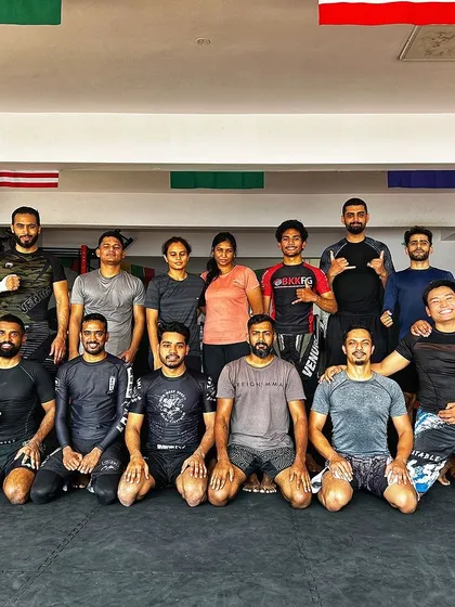 Making a statement on a Saturday. The team after a hard competition training session, looking strong and united.
