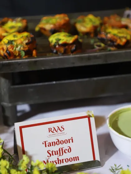 A favorite for all mushroom lovers. These Tandoori Stuffed Mushrooms are marinated in a blend of rich spices and yogurt, then grilled in the tandoor until tender and flavorful.