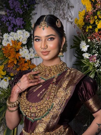 South Indian Bridal Drapes photo 35