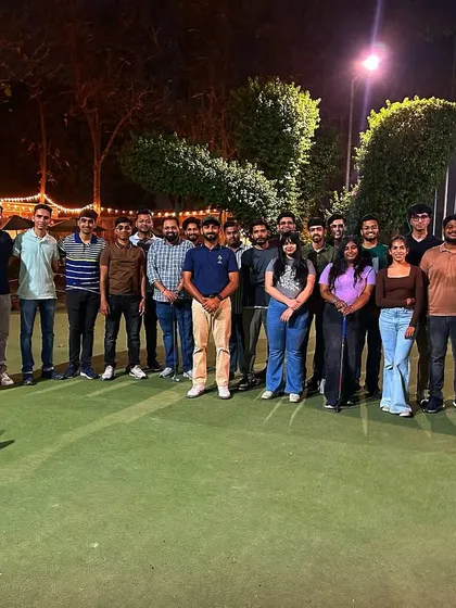 A snapshot of a recent golf clinic crew. We host groups of all sizes, turning a regular day out of the office into a memorable team-building experience with plenty of laughs and high fives.