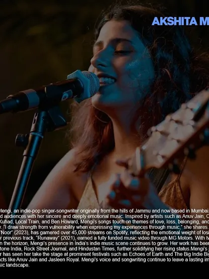 A feature from an online publication, highlighting my journey from Jammu to the indie stages of Mumbai.