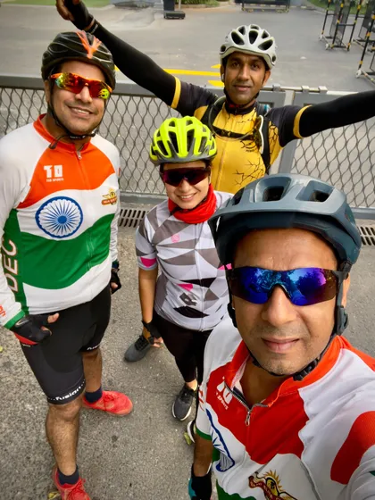 A fun selfie of the group. We are always full of energy and smiles.