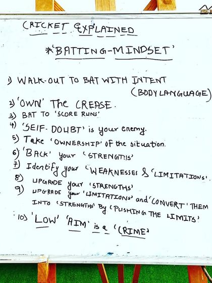 Building the 'Thinking Cricketer' photo 11