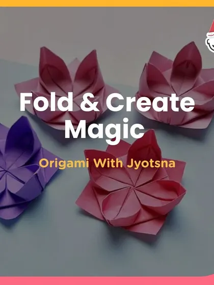 Fold & Create Magic with this Origami workshop. A simple and engaging craft that teaches patience and precision.