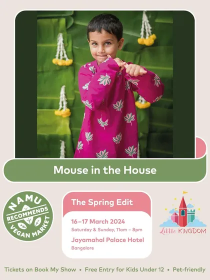 Mouse in the House offers beautiful handcrafted ethnic wear, like this vibrant pink kurta.