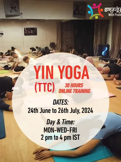 Announcement for our 3rd batch of the 30-hour online Yin Yoga TTC.