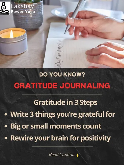 The benefits of gratitude journaling: writing 3 things you're grateful for to rewire your brain for positivity.