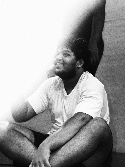 The smile after a hard round. We push each other, but we also support each other. This is the camaraderie that is forged in the fire of training.