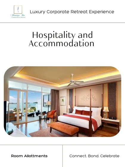 Your team's comfort is a top priority. I handle all hospitality and accommodation logistics, securing rooms in luxury properties that provide a perfect place for everyone to relax and recharge after a day of activities.
