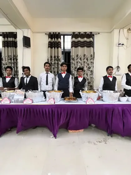 A larger group of my service staff ready for a big event. I can deploy a team of any size based on the number of guests.