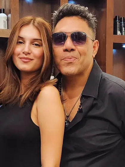 It's always a pleasure to have the stunning Tara Sutaria in our salon. Here we created a soft, golden brown hair color that perfectly complements her style.
