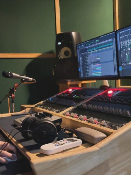 The view from the producer's chair. This is the technical side of the creative process, where we shape and refine the sounds we've recorded.