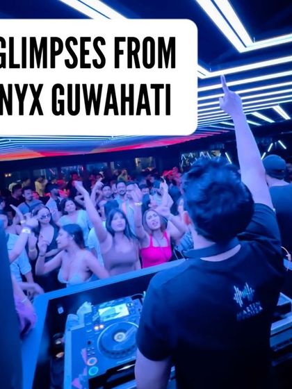 A recap image from a previous high-energy gig at NYX Lounge in Guwahati. I love the crowd here.
