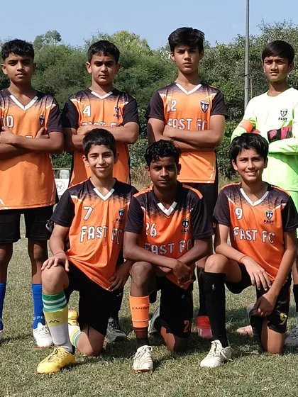 Our U13 team for the match against Bhagat Singh FA in the HCL Delhi Future Stars Youth League.