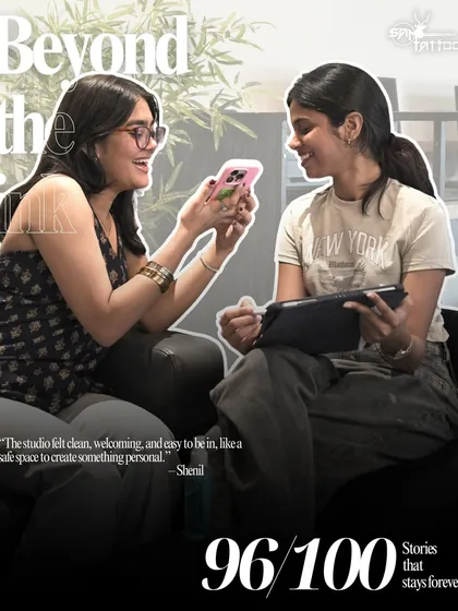 "The studio felt clean, welcoming, and easy to be in, like a safe space to create something personal." Shenil shares her positive experience during her consultation.