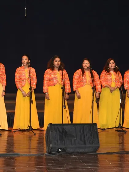 Our teachers' choir, a powerful ensemble of voices that inspires our students and audience alike.