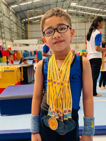 A shout-out to our youngest champion, Saurvik Khanna, who won six silver medals at the All India Level Gymnastics Competition in Pune.