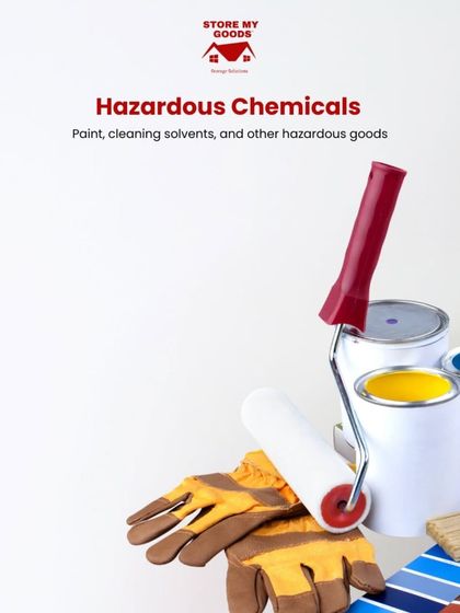 Hazardous chemicals such as paint, cleaning solvents, and other similar goods are not permitted in my storage facilities. This is to ensure a safe environment for all stored items.