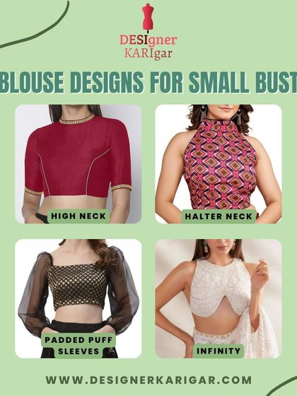 For those looking to add shape and volume, these blouse designs are perfect. High necks, halter necks, padded puff sleeves, and infinity blouses are all great options I can customize.