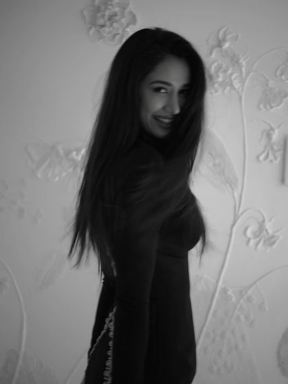 A candid, smiling moment from the 'Gustaakh Ishq' shoot. It shows that even with a serious and moody theme, we have fun on set.