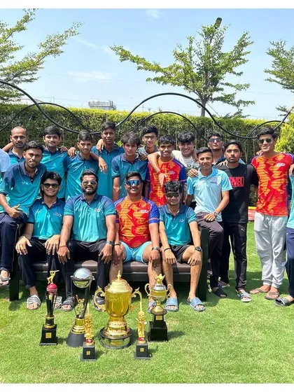 Success is a team effort. Here is our team celebrating a dual victory, winning both the T20 and Test Championships during our Dehradun tour. We build not just individual players, but a winning team culture.