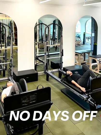 No days off when it comes to feeling good. A little rest between sets is key to pushing through your workout.