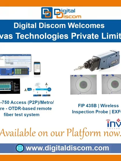 We provide specialized equipment for fiber optic network maintenance. Available from our partner Invas Technologies, this includes the FG-750 OTDR-based remote fiber test system and the FIP 435B wireless inspection probe for ensuring network integrity.