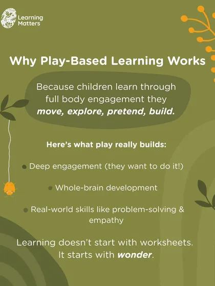 We believe in a process rooted in science. Play is not just for fun; it is the brain’s preferred way of learning, building everything from problem-solving skills to empathy through full-body, whole-brain engagement.