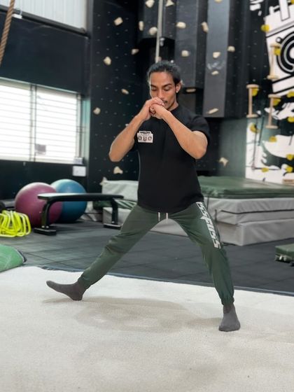 Another angle of our hip flexor mobility drill. This movement helps improve stride length and running form, leading to smoother, faster runs.