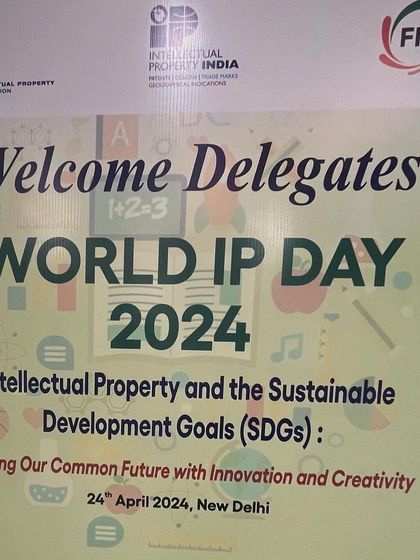 The banner for the World IP Day 2024 conference I attended. The theme focused on innovation and creativity for a sustainable future, a topic of great importance in today's digital age.