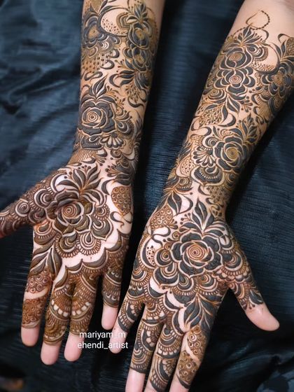 Full Bridal Mehendi for Hands photo 63