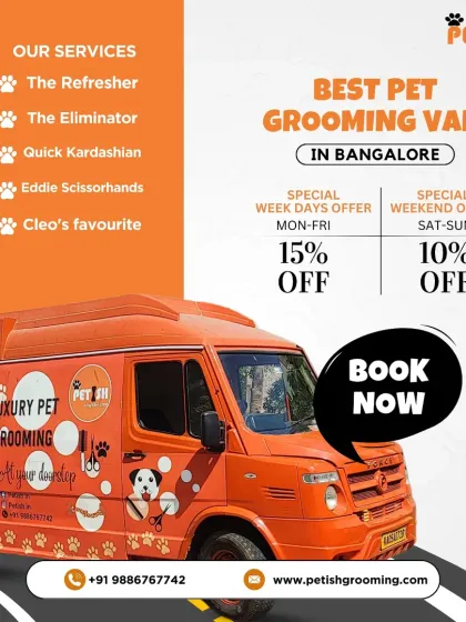 Petish Grooming - Mobile Grooming for Dogs & Cats Our Mobile Spa Van photo 3