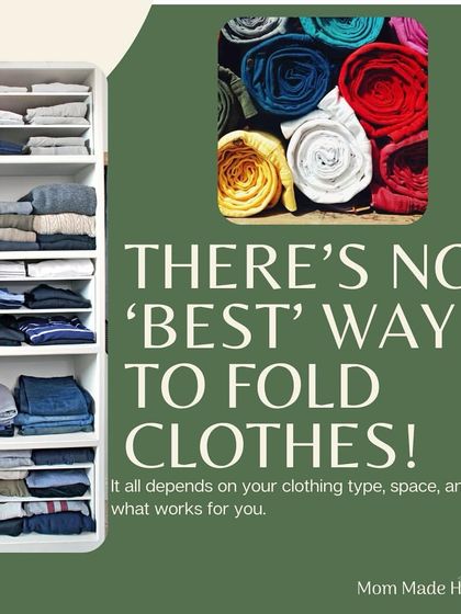 There is no single "best" way to fold clothes. It all depends on your clothing type, the space you have, and what is most convenient for your lifestyle.