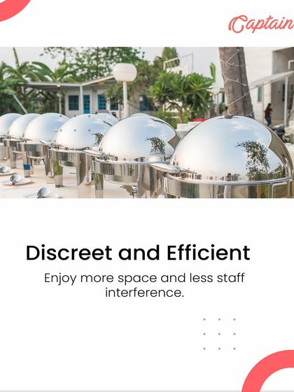 My drop-off service is designed to be discreet and efficient. This image of our buffet line shows how you can enjoy more space at your venue with less staff interference, allowing for a more intimate event.