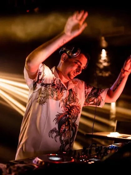 In the zone at GYLT Bangalore. This is me completely absorbed in the flow of the music and the energy of the room, crafting the next moment for the dance floor.