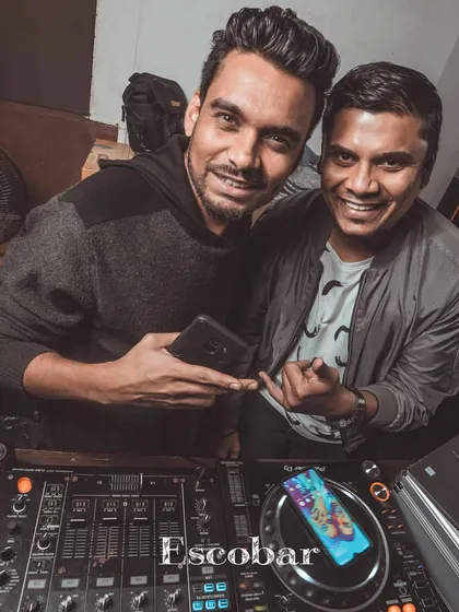Sharing the deck with another talented DJ. I love collaborating with other artists in the Mumbai music scene.